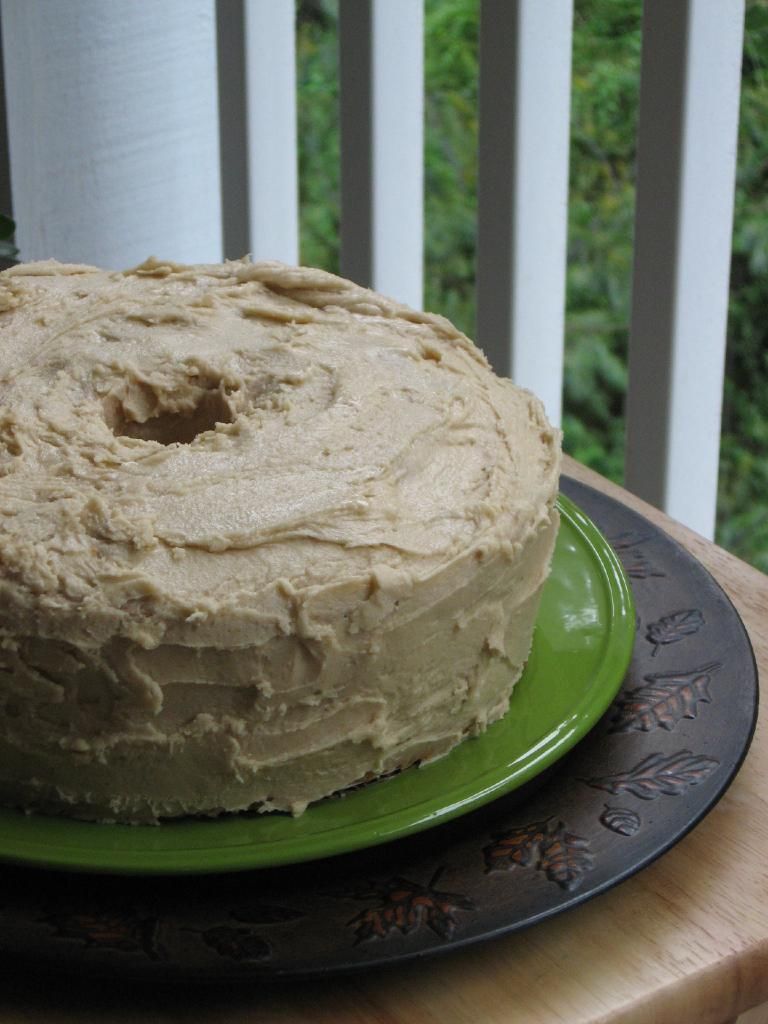 Best Ever Cream Cheese Pound Cake with Easy Caramel Frosting and Spiced